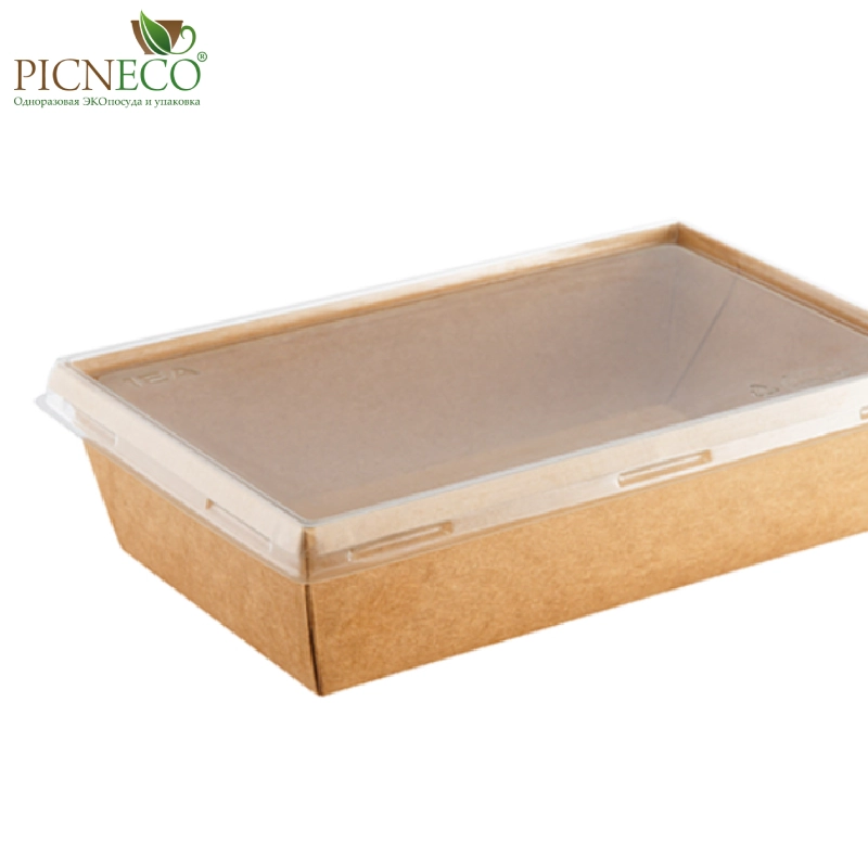 товар Контейнер бумажный 800мл, крафт, серия OneClick, (крышка отдельно) OK080